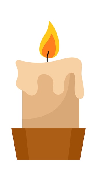 Vintage candlestick icon Vector illustration