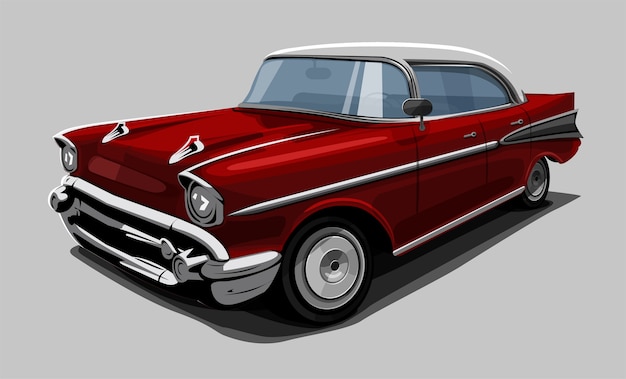 Vintage car illustration