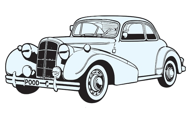 Vintage car vector