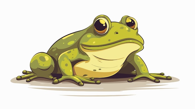 Vintage Cartoon Burping Frog Vector Illustration for Designs