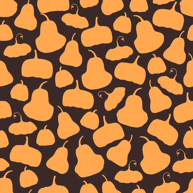 Vintage cartoon seamless pattern with pumpkin pattern for decoration design