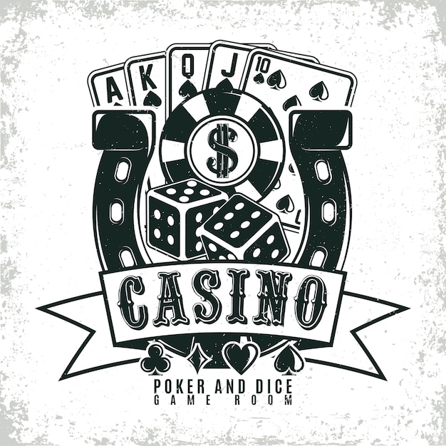 Vintage casino logo