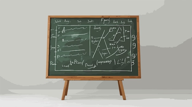 Vintage Chalkboard Surface with Equations