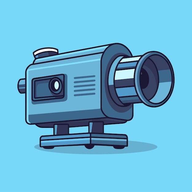 vintage cinema projector vector illustration