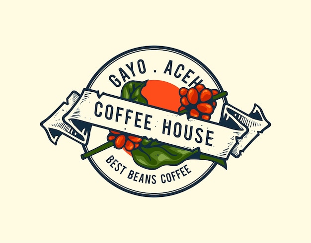 vintage coffee logo design