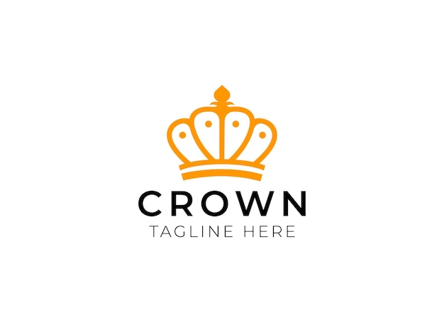 Vintage Crown Logo Royal King Queen abstract Logo design vector template