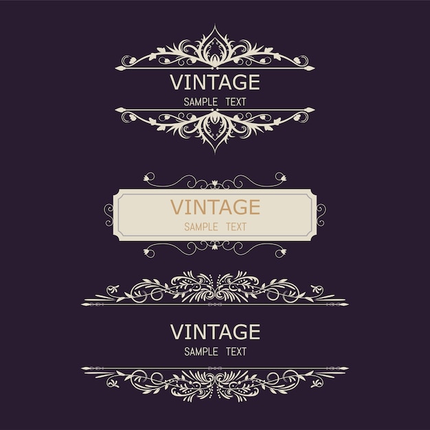 Vintage Decorations Elements and Frames