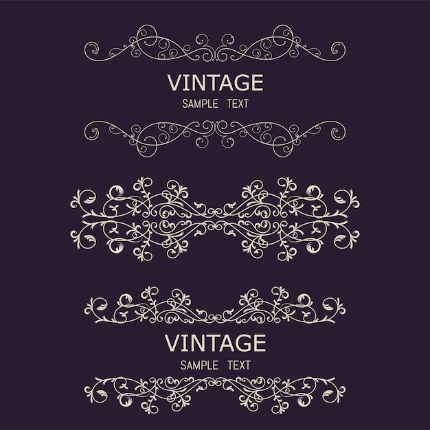 Vintage Decorations Elements