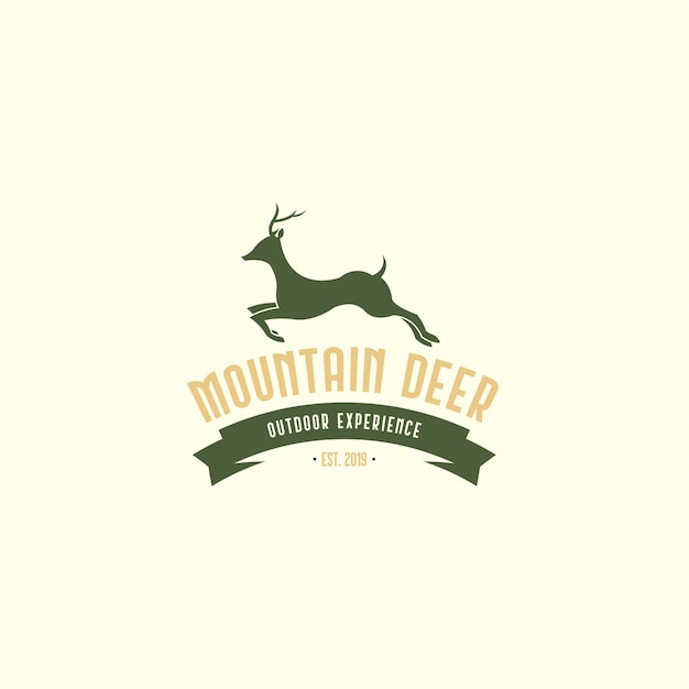 Vintage deer logo 