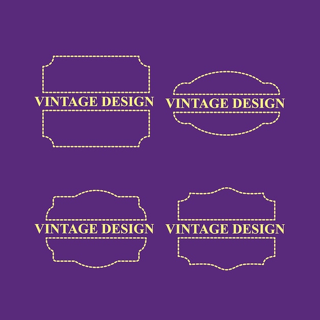 vintage design for label product