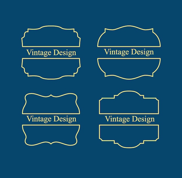 vintage design for label product