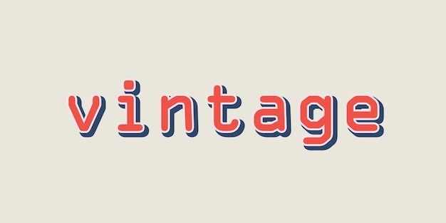 Vintage Editable Text Effect