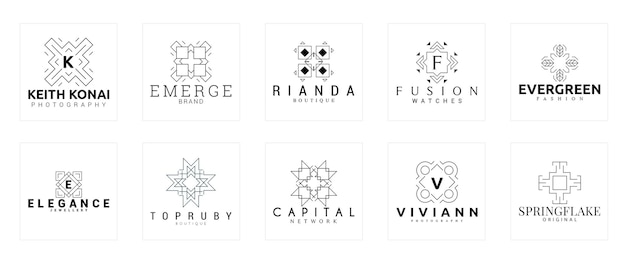 Vintage Elegance Logos EPS