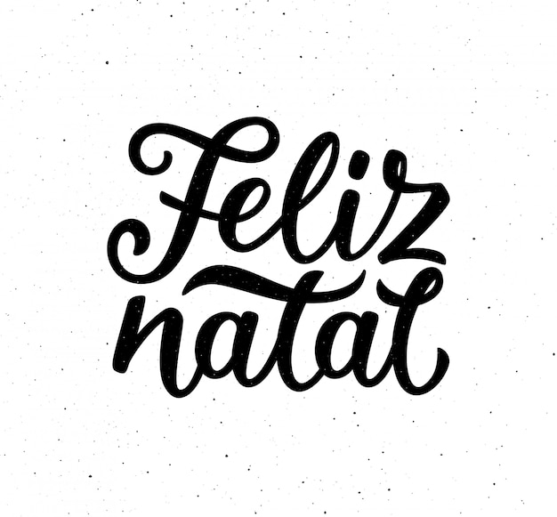 Vintage Feliz Natal typographic vector poster