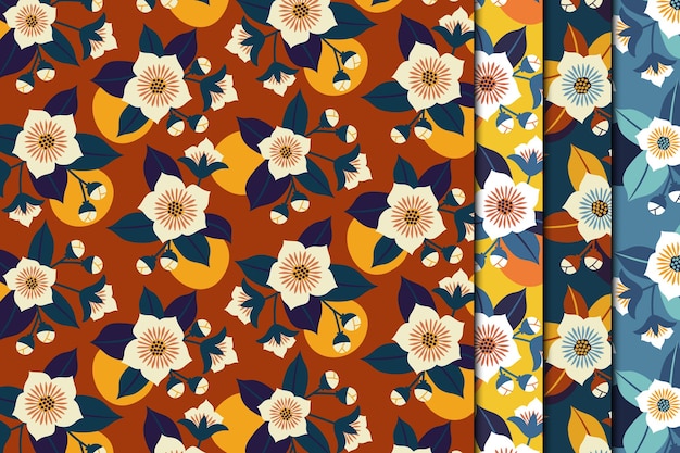 Vintage floral seamless pattern