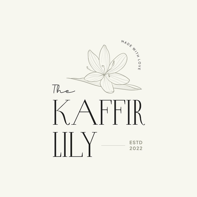 Vintage Flower logo template illustration for branding