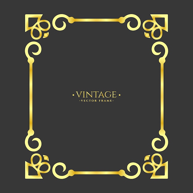 Vintage frame calligraphic ornamental frame collection vector file