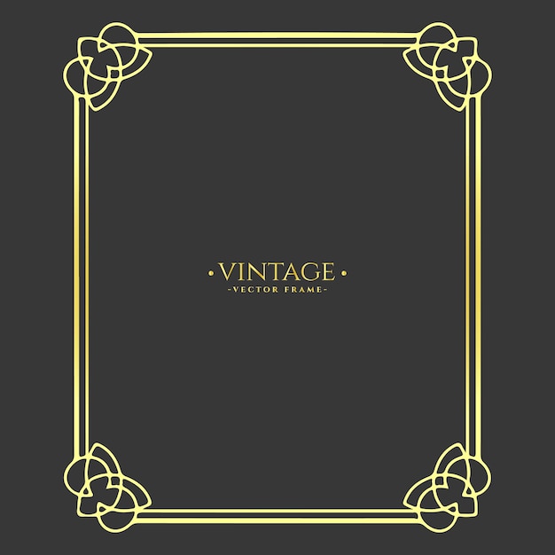 Vintage frame calligraphic ornamental frame collection vector file