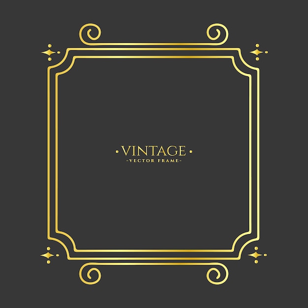 Vintage frame calligraphic ornamental frame collection vector file