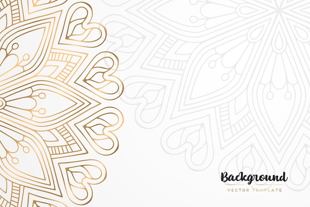 vintage golden mandala background