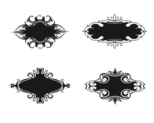 Vintage Gothic frames Vector illustration