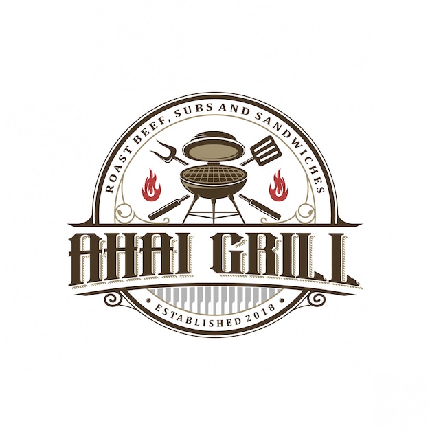 vintage grill logo