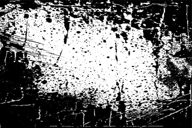 Vintage Grunge Texture Background Black and White Cracked Monochrome Pattern