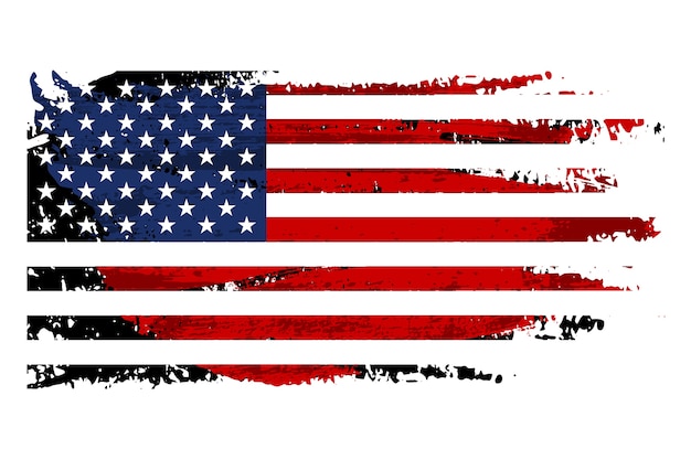 Vintage grunge USA flag