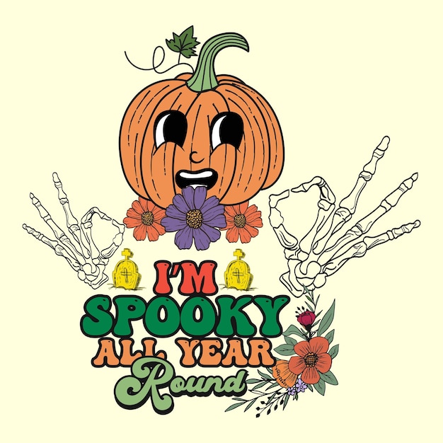 Vintage halloween t shirt design