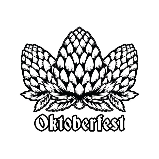 Vintage Hand drawn elements collection for oktoberfest beer festival celebration