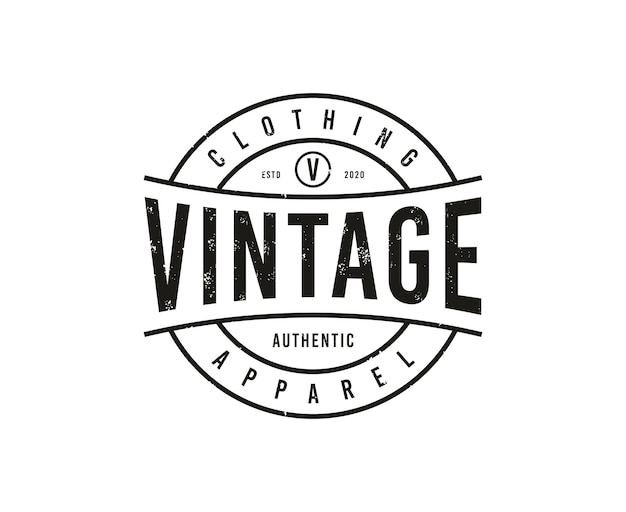 Vintage Label Badge logo design for shirt cloth apparel