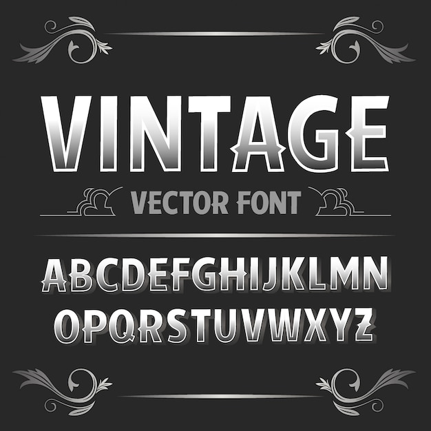  vintage label font Retro font