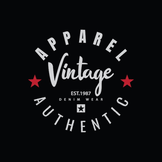 Vintage label t-shirt and apparel design