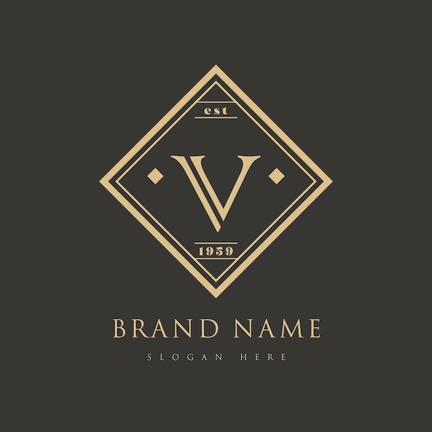 Vintage letters logo