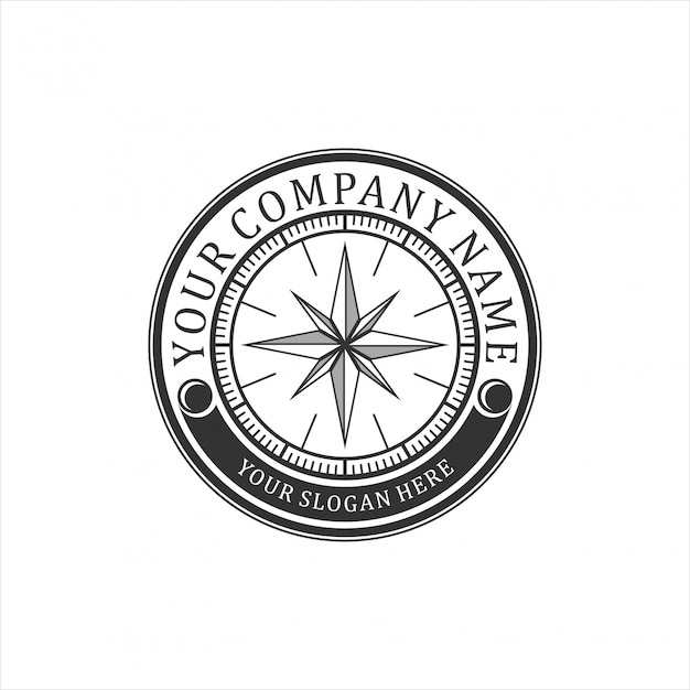 vintage logo for compass