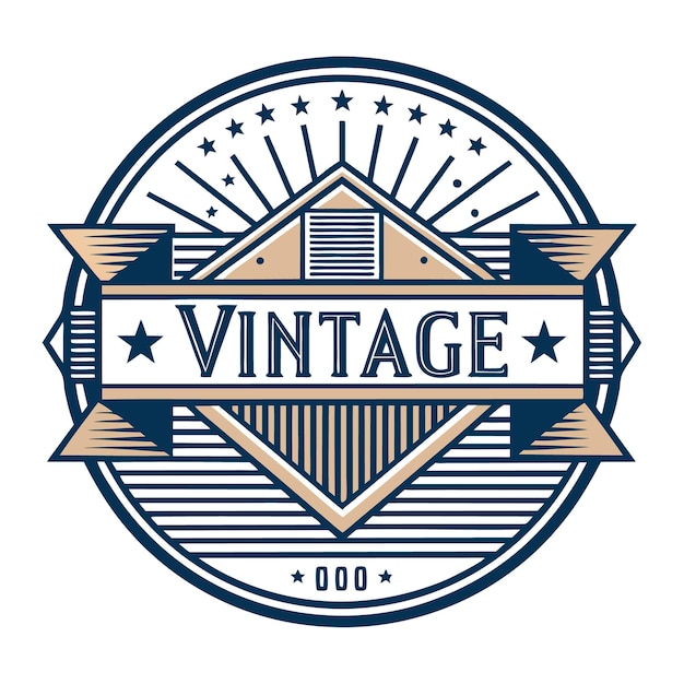 vintage logo vector design