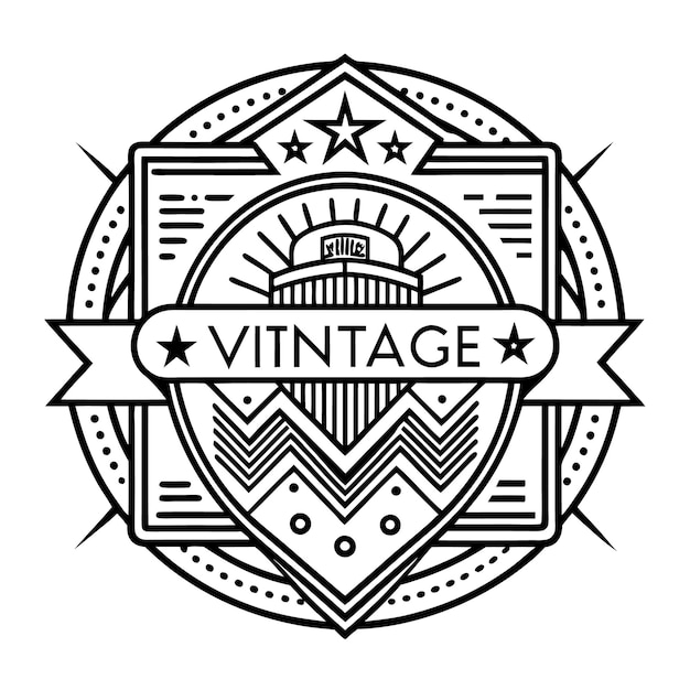 vintage logo vector design