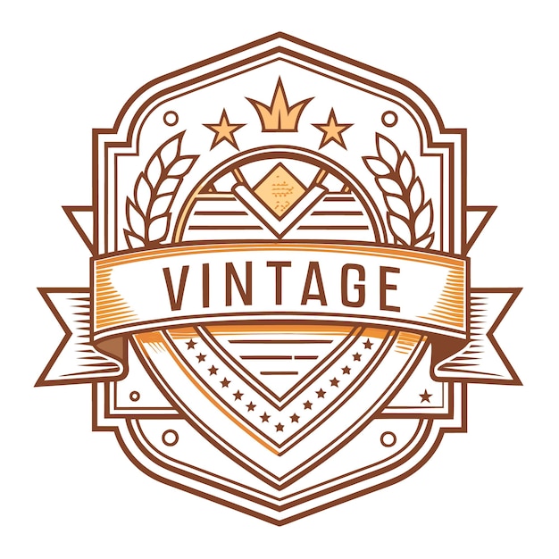 vintage logo vector design