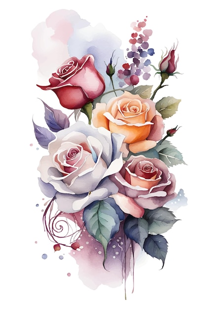 vintage luxurious composition of roses 6