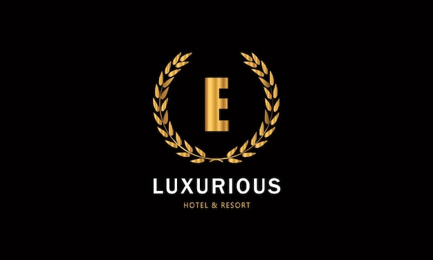 Vintage and luxury logo template design