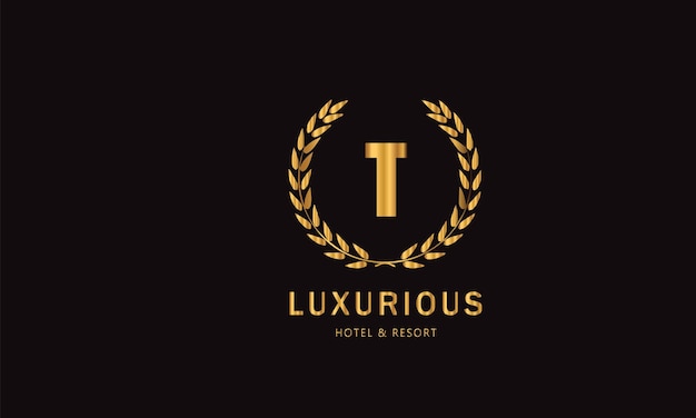 Vintage and luxury logo template