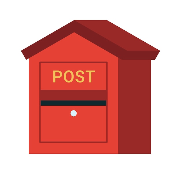 Vintage Mailbox Postal Letterbox Vector illustration