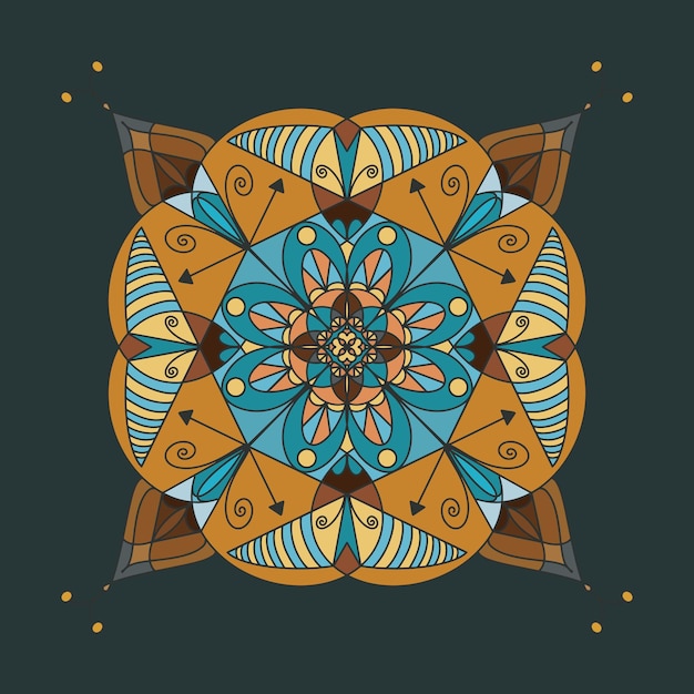 Vintage Mandala decorative elements vector design