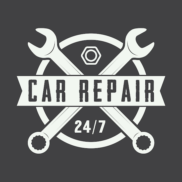 Vintage mechanic logo