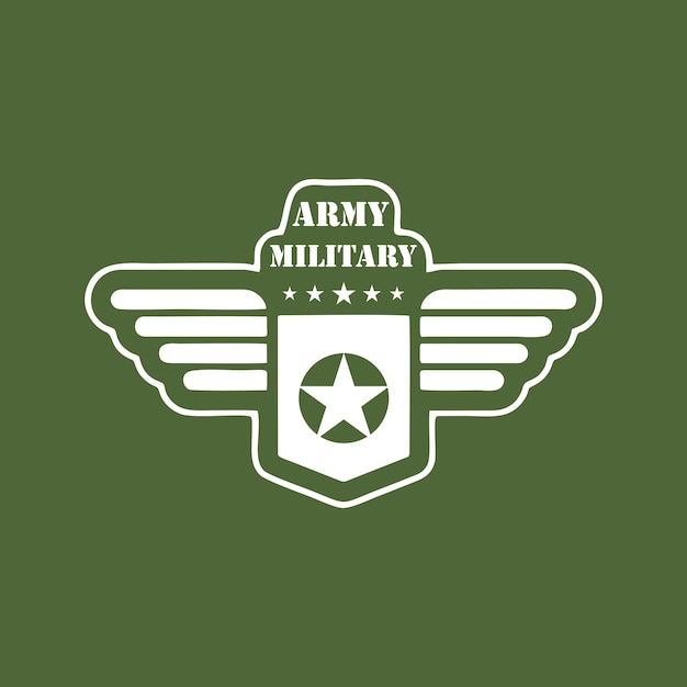 vintage military badge logo