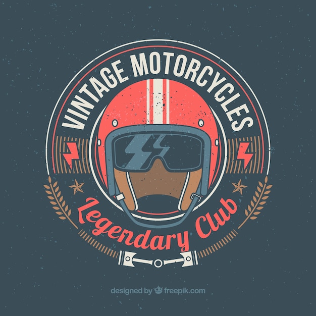 Vector vintage motorcycle club