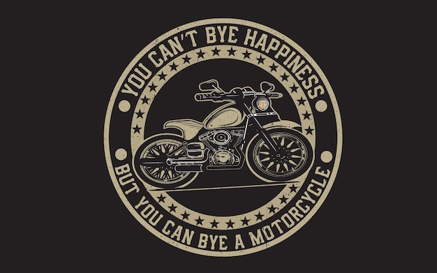 Vintage Motorcycle T shirt Design