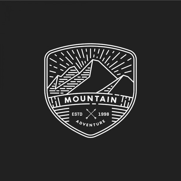 vintage mountain logo