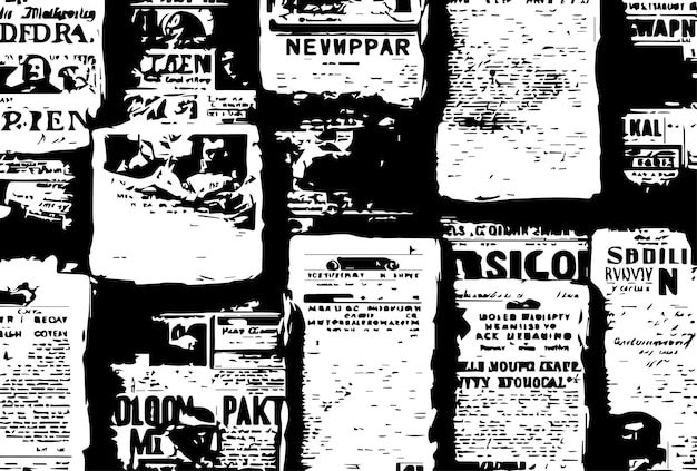 Vector vintage newspapers articles and advertisements the aged paper texture and sepia tones give the im