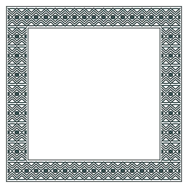 Vintage ornamental vector frame. Vector illustration template for design